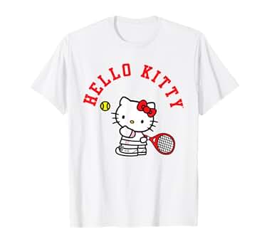 Amazon.com: Hello Kitty Tennis Tee Shirt T-Shirt : Clothing